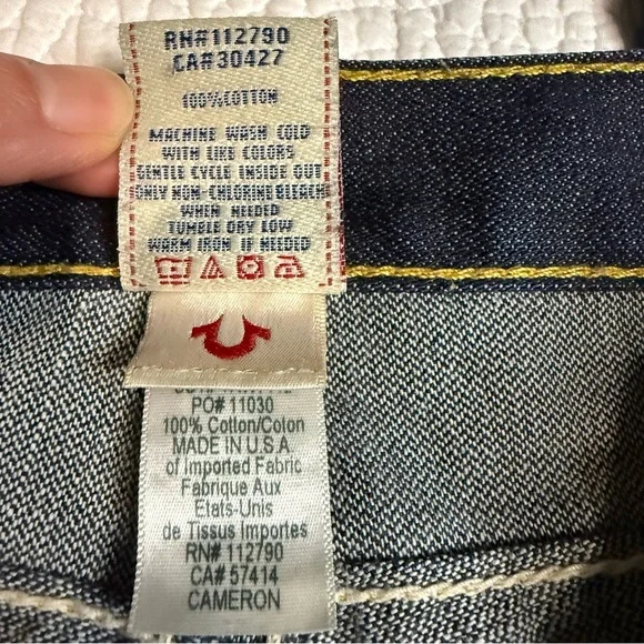 True Religion Cameron Denim western Y2K Made in the USA - Picture 8 of 14